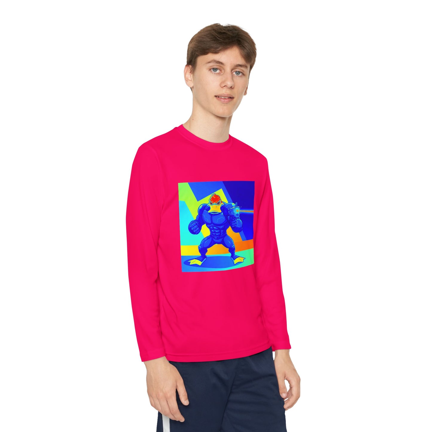 Agent Quacks Series Youth Long Sleeve Competitor Tee - Quacks Design