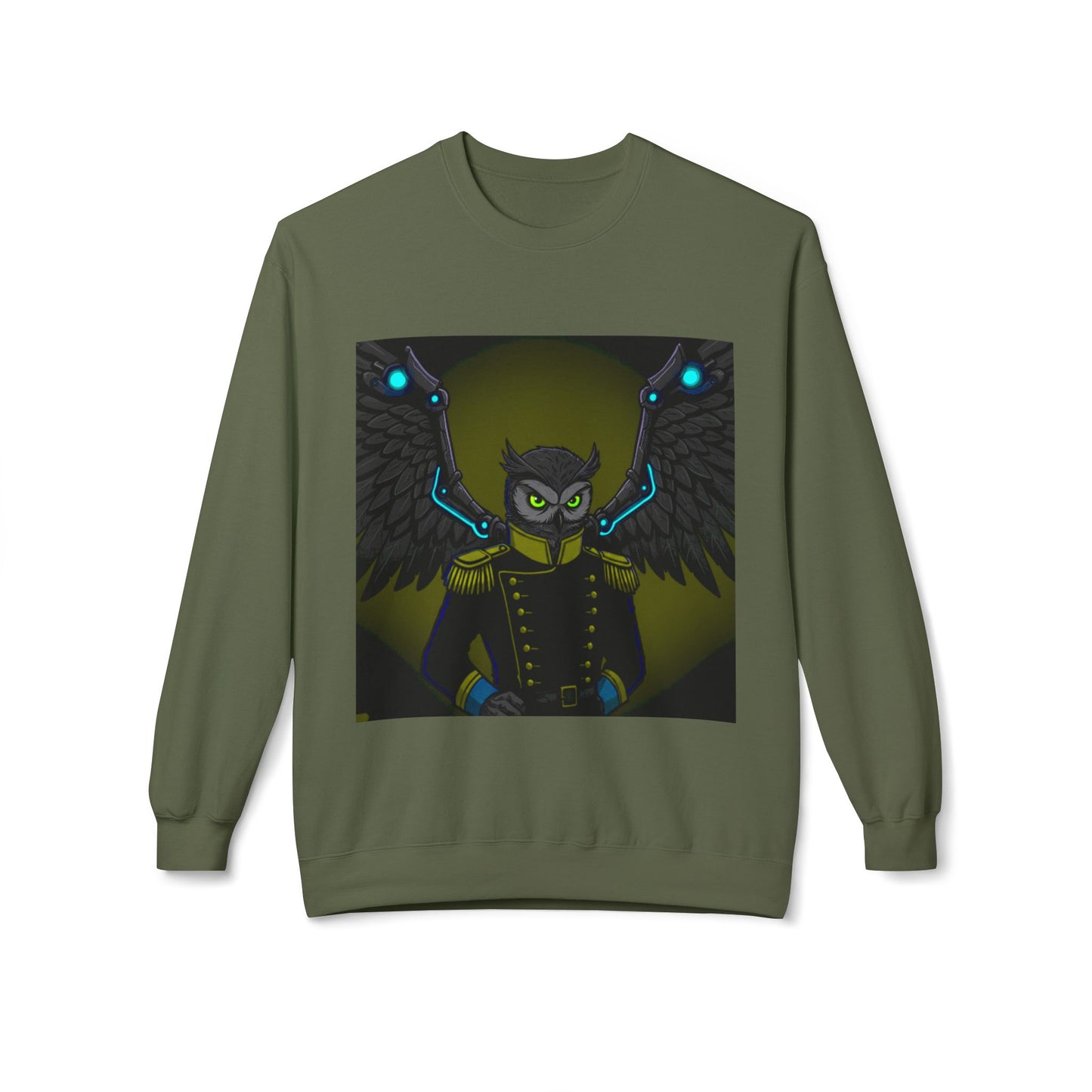 Agent Quacks Series Unisex Midweight Softstyle Fleece Crewneck Sweatshirt - General Onyx Design