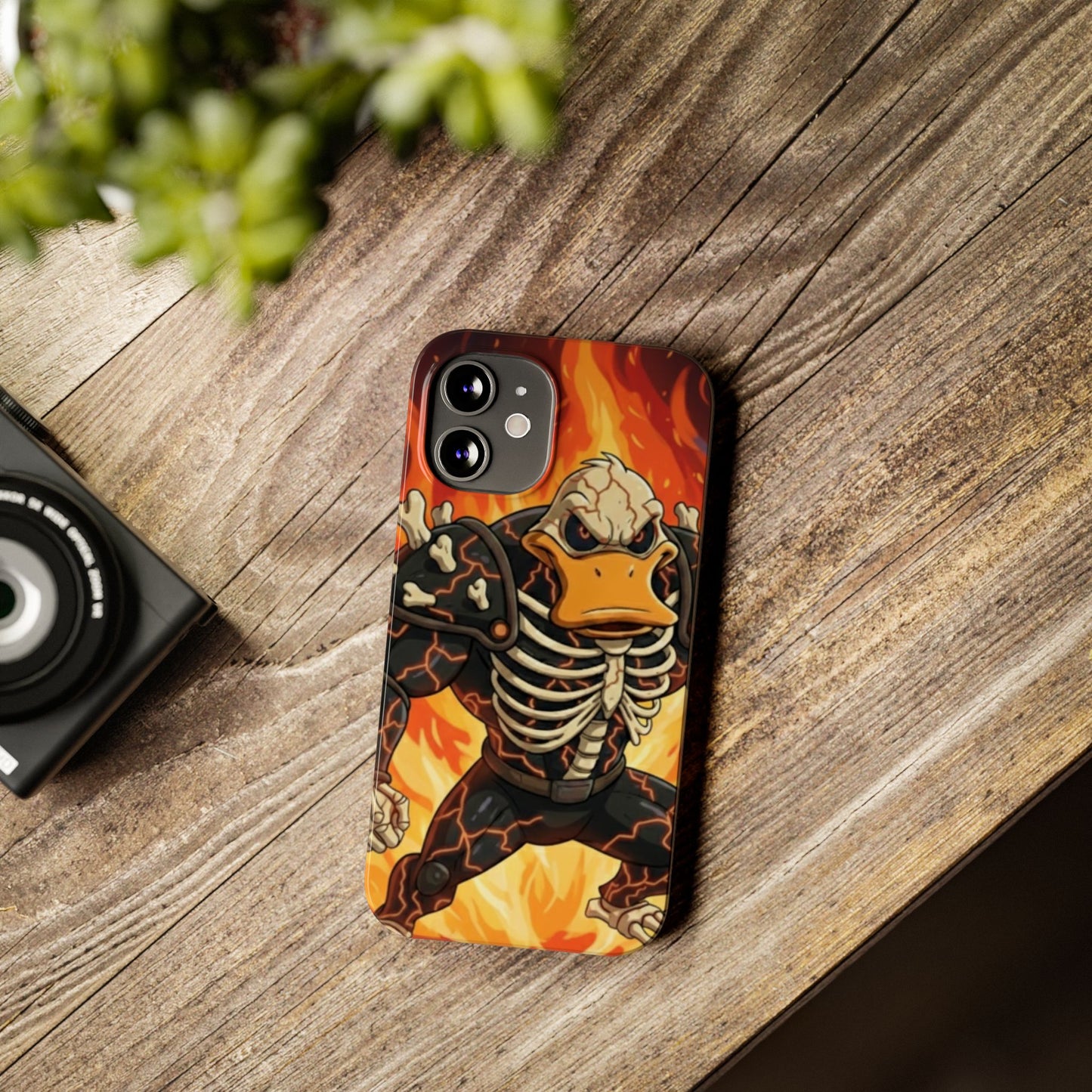 Halloween Agent Quacks Series Slim Phone Cases - Skeleton Quacks Design