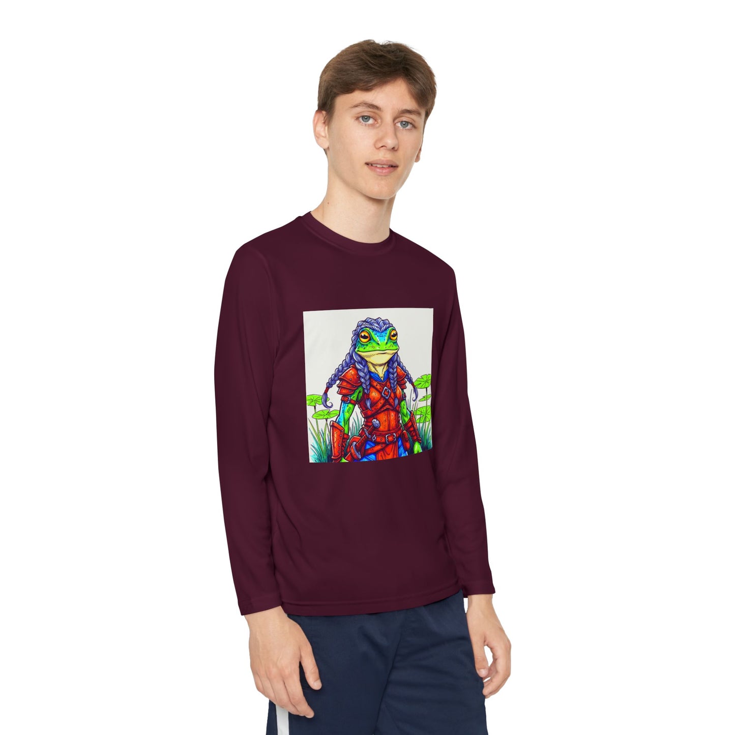 Agent Quacks Series Youth Long Sleeve Competitor Tee - Sarella Design