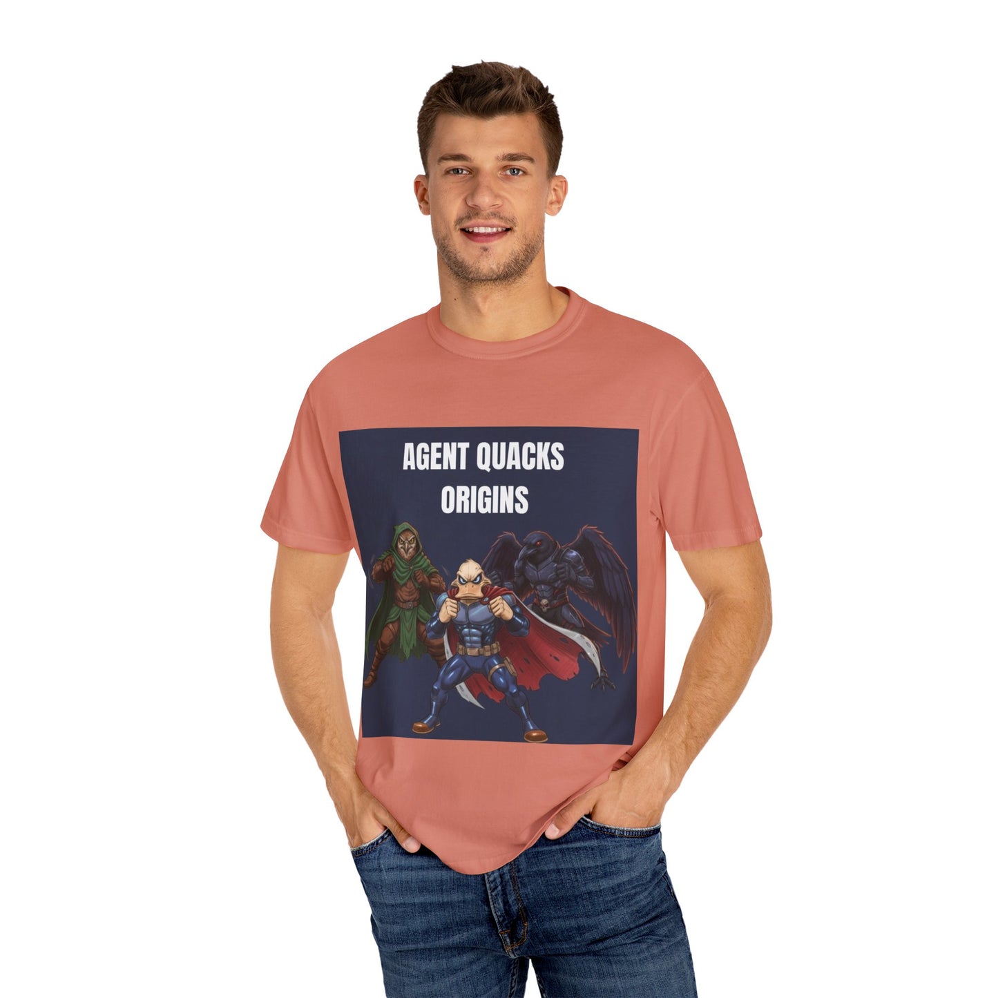 Agent Quacks – Origins | Unisex Garment-Dyed T-Shirt