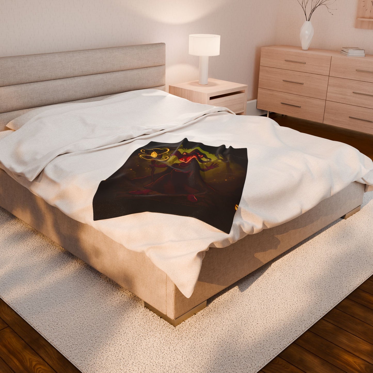 Halloween Agent Quacks Series Velveteen Plush Blanket - Witch Vixx Design