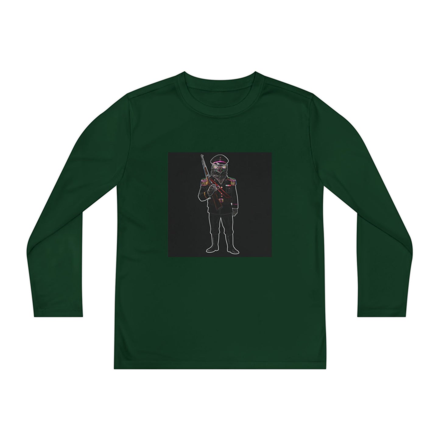 Agent Quacks Series Youth Long Sleeve Competitor Tee - General Talon Design
