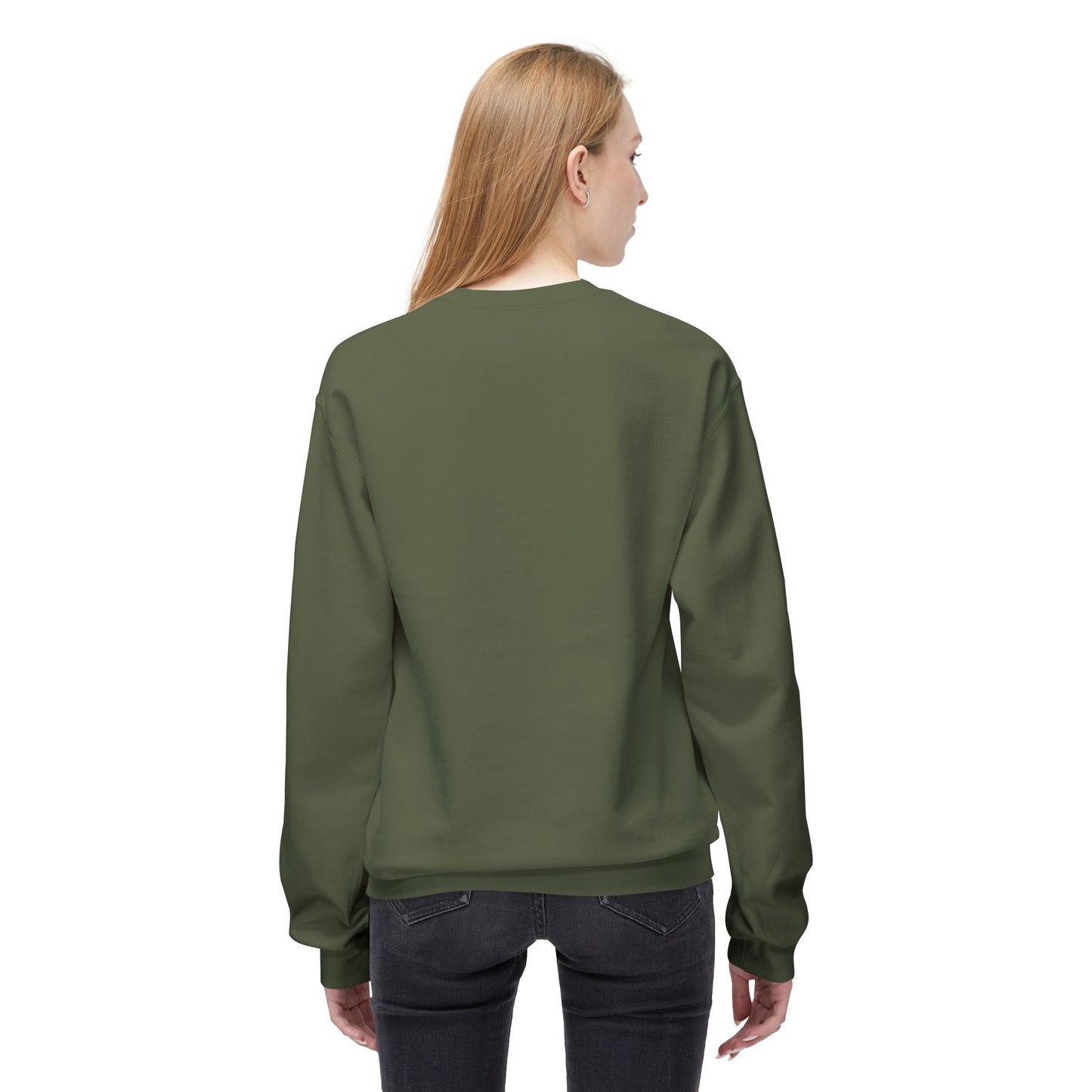 Moon Abstract Graphic Art Unisex Midweight Soft style Fleece Crewneck Sweatshirt