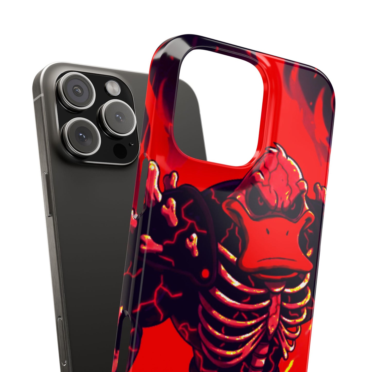 Halloween Agent Quacks Series Slim Phone Cases - Skeleton Quacks Design