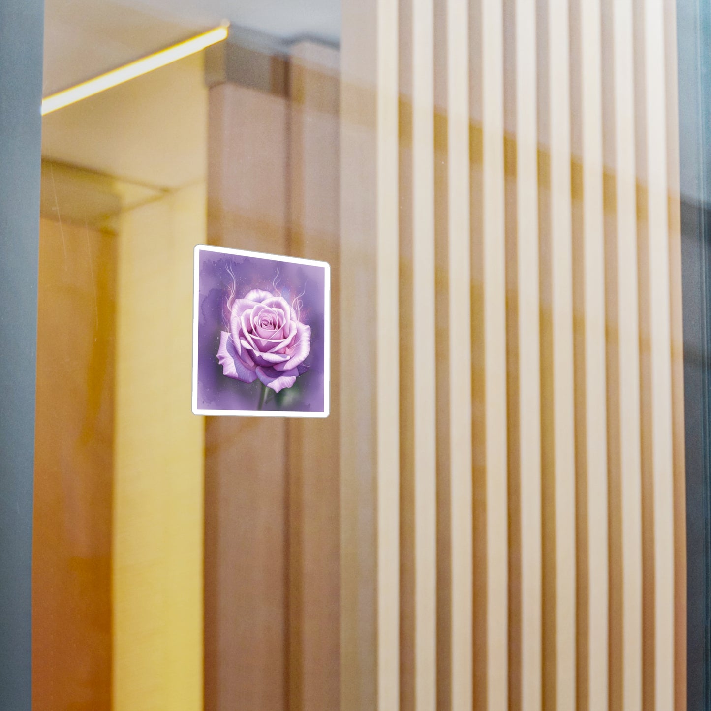 Purple Rose Kiss-Cut Vinyl Decals