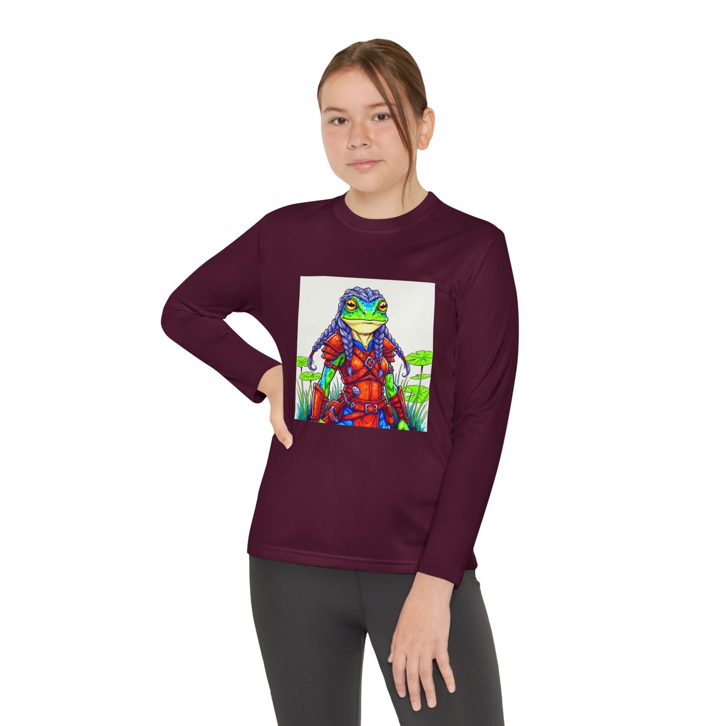 Agent Quacks Series Youth Long Sleeve Competitor Tee - Sarella Design