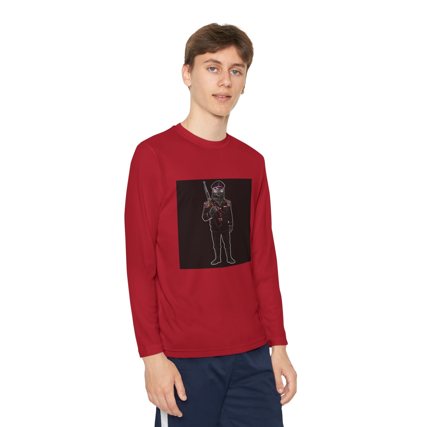 Agent Quacks Series Youth Long Sleeve Competitor Tee - General Talon Design