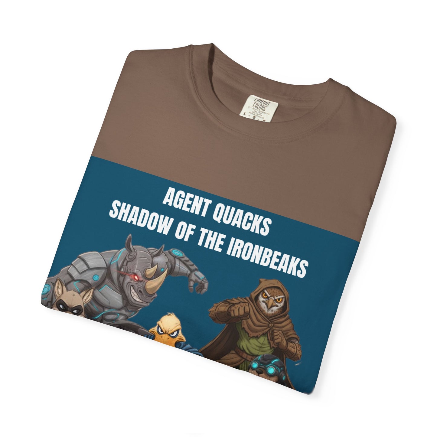 Agent Quacks – Shadow of the Iron Beaks | Unisex Garment-Dyed T-Shirt