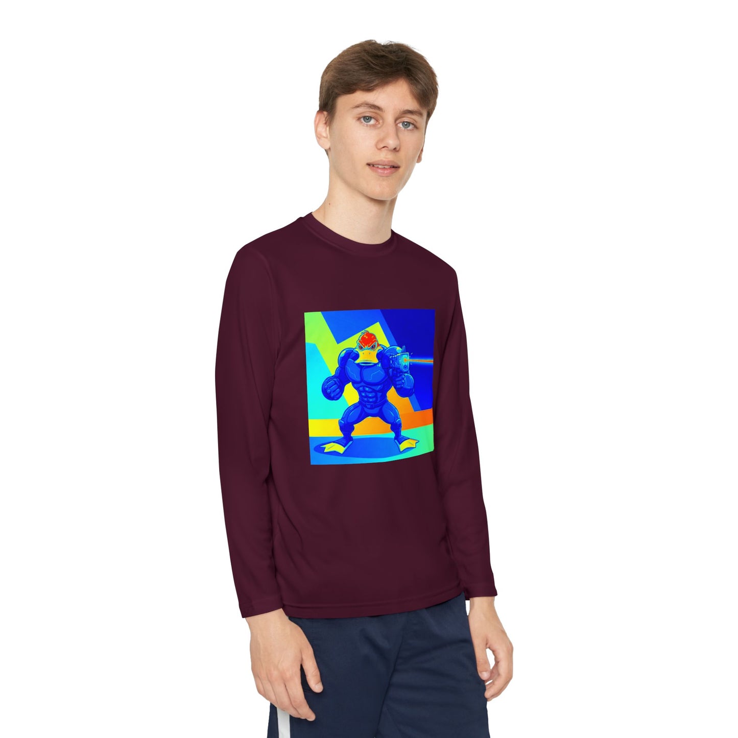 Agent Quacks Series Youth Long Sleeve Competitor Tee - Quacks Design