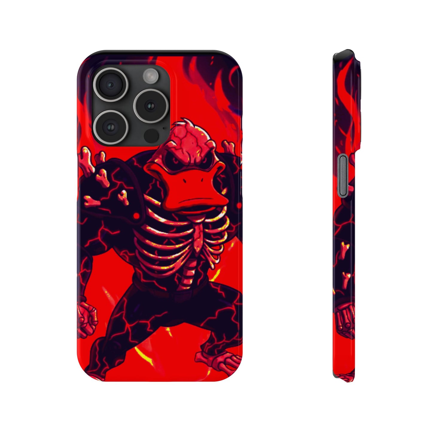 Halloween Agent Quacks Series Slim Phone Cases - Skeleton Quacks Design