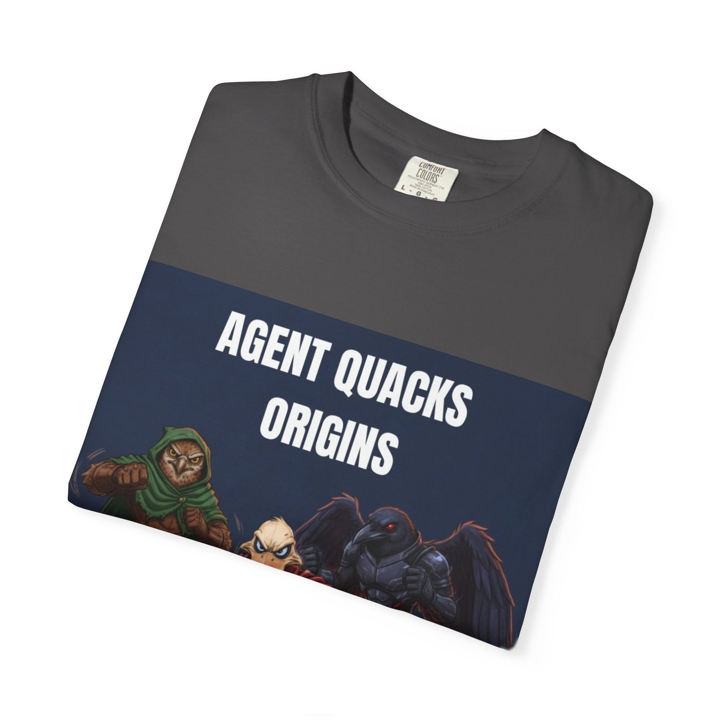 Agent Quacks – Origins | Unisex Garment-Dyed T-Shirt