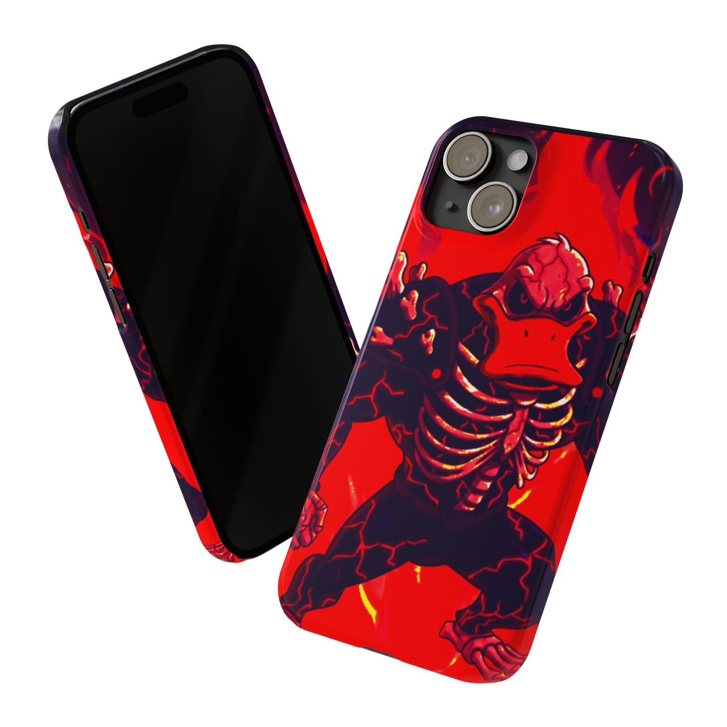 Halloween Agent Quacks Series Slim Phone Cases - Skeleton Quacks Design