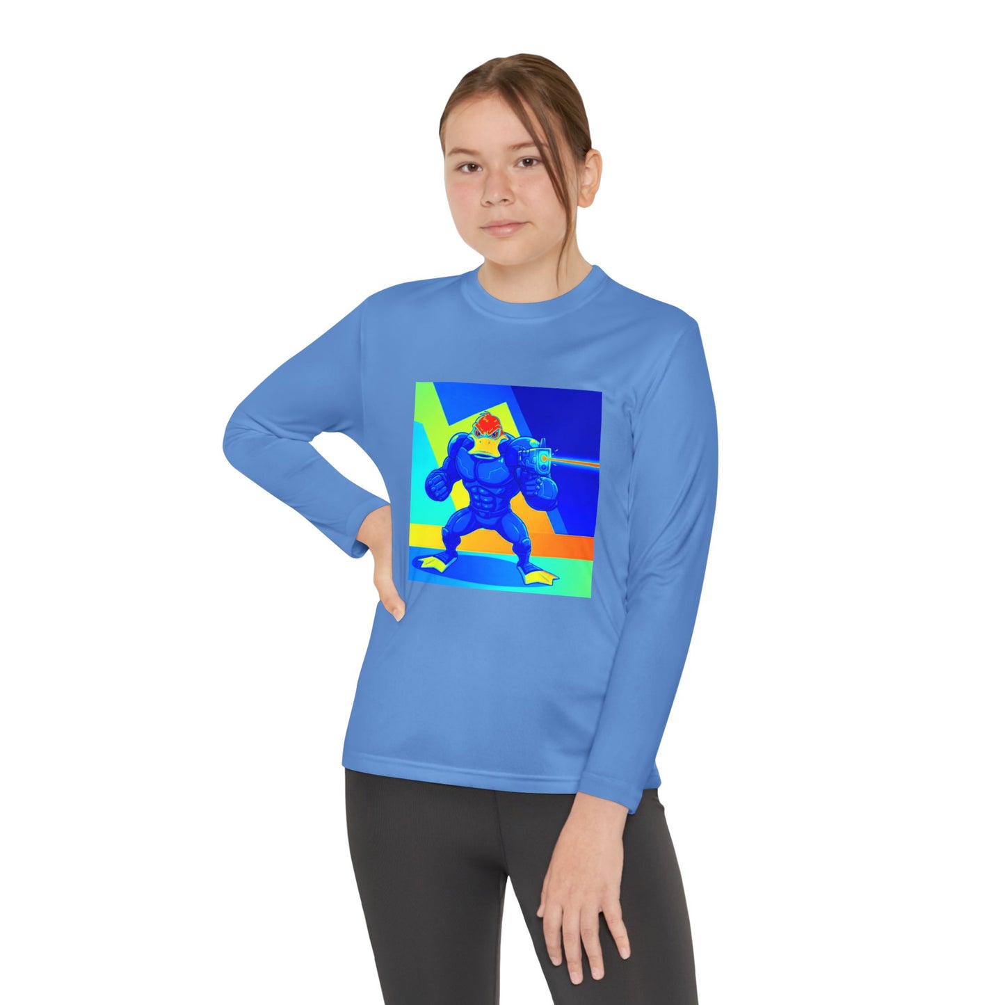 Agent Quacks Series Youth Long Sleeve Competitor Tee - Quacks Design