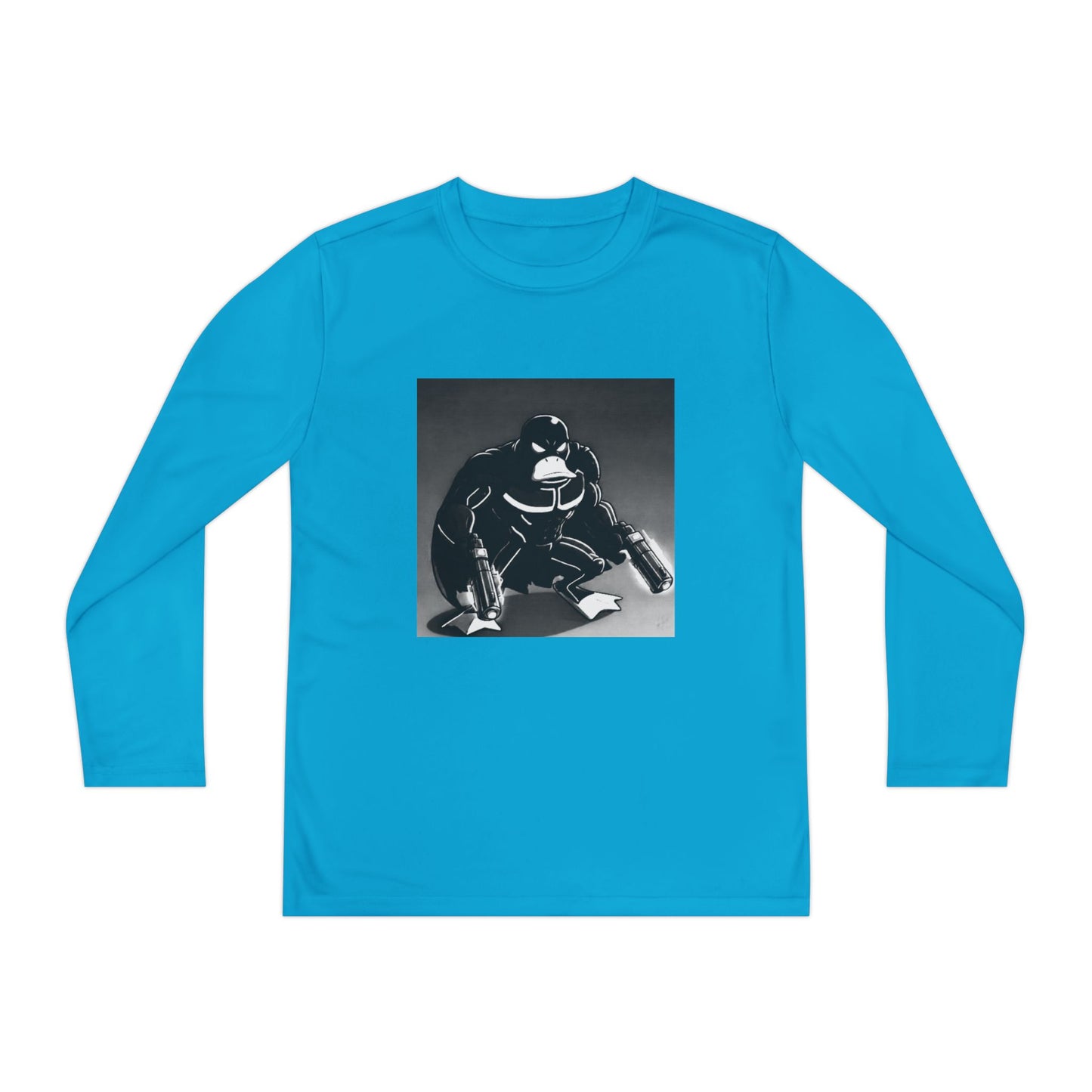 Agent Quacks Series Youth Long Sleeve Competitor Tee - Vigilante Quacks Design