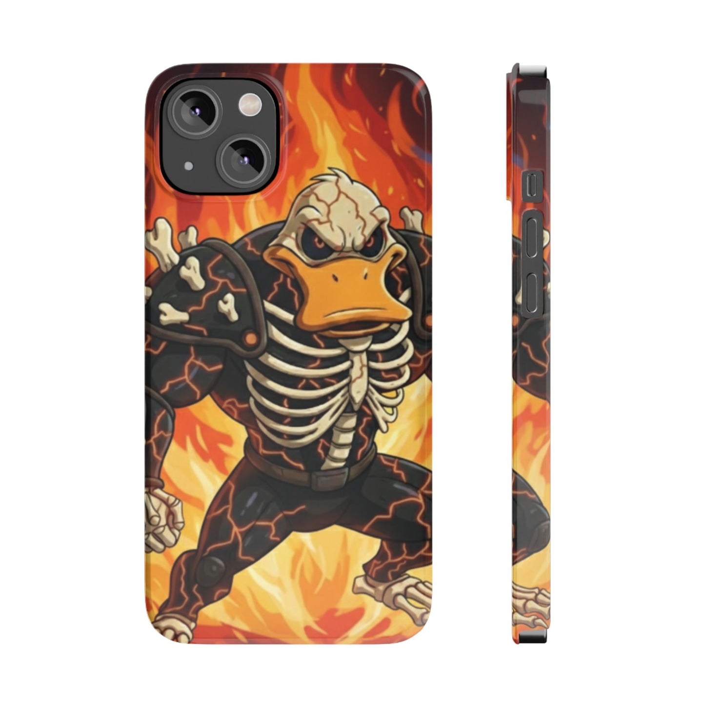 Halloween Agent Quacks Series Slim Phone Cases - Skeleton Quacks Design