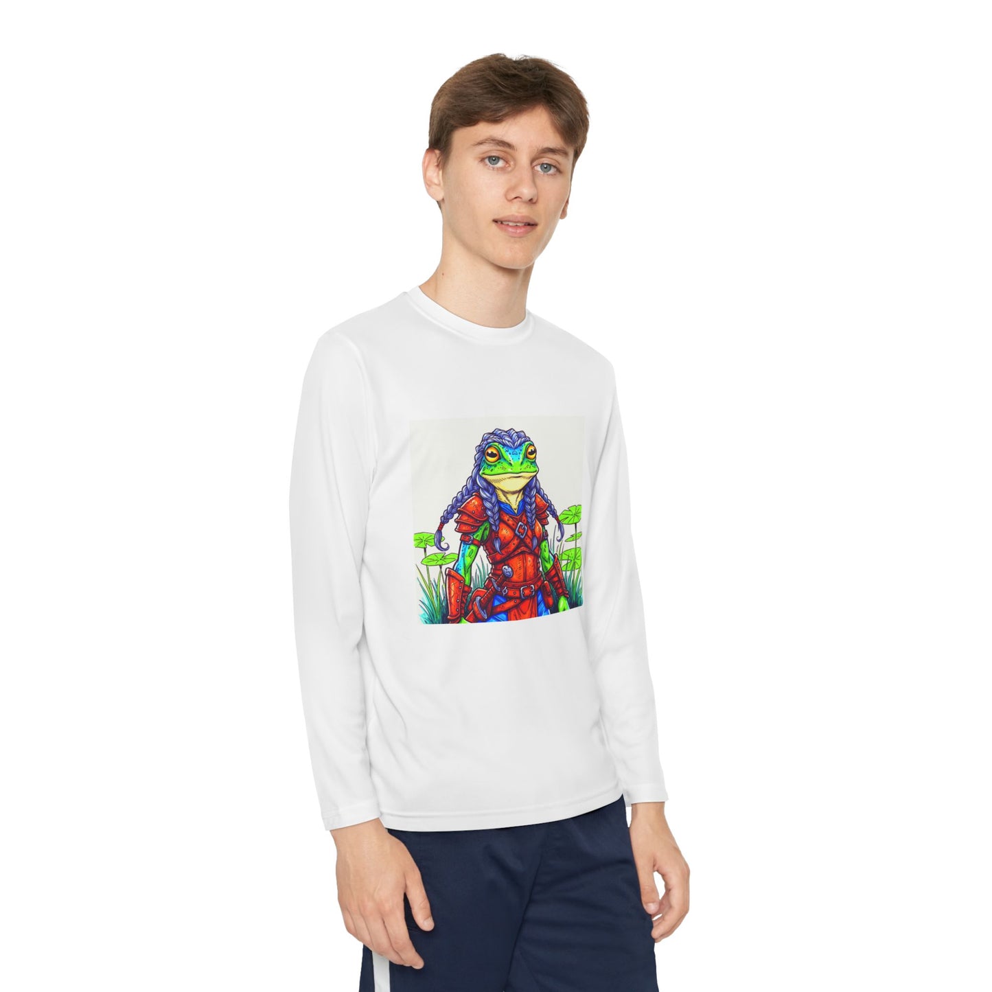 Agent Quacks Series Youth Long Sleeve Competitor Tee - Sarella Design