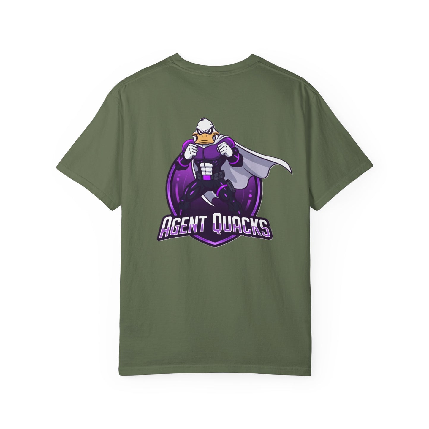 Agent Quacks – Shadows of the Croaking War | Unisex Garment-Dyed T-Shirt