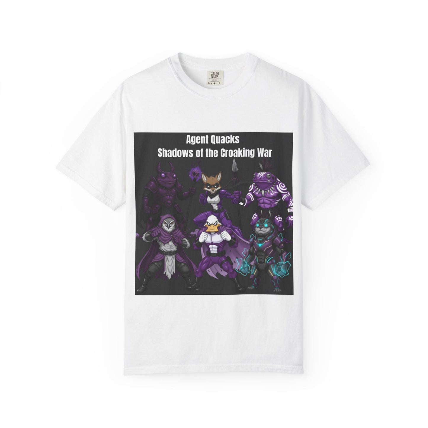 Agent Quacks – Shadows of the Croaking War | Unisex Garment-Dyed T-Shirt