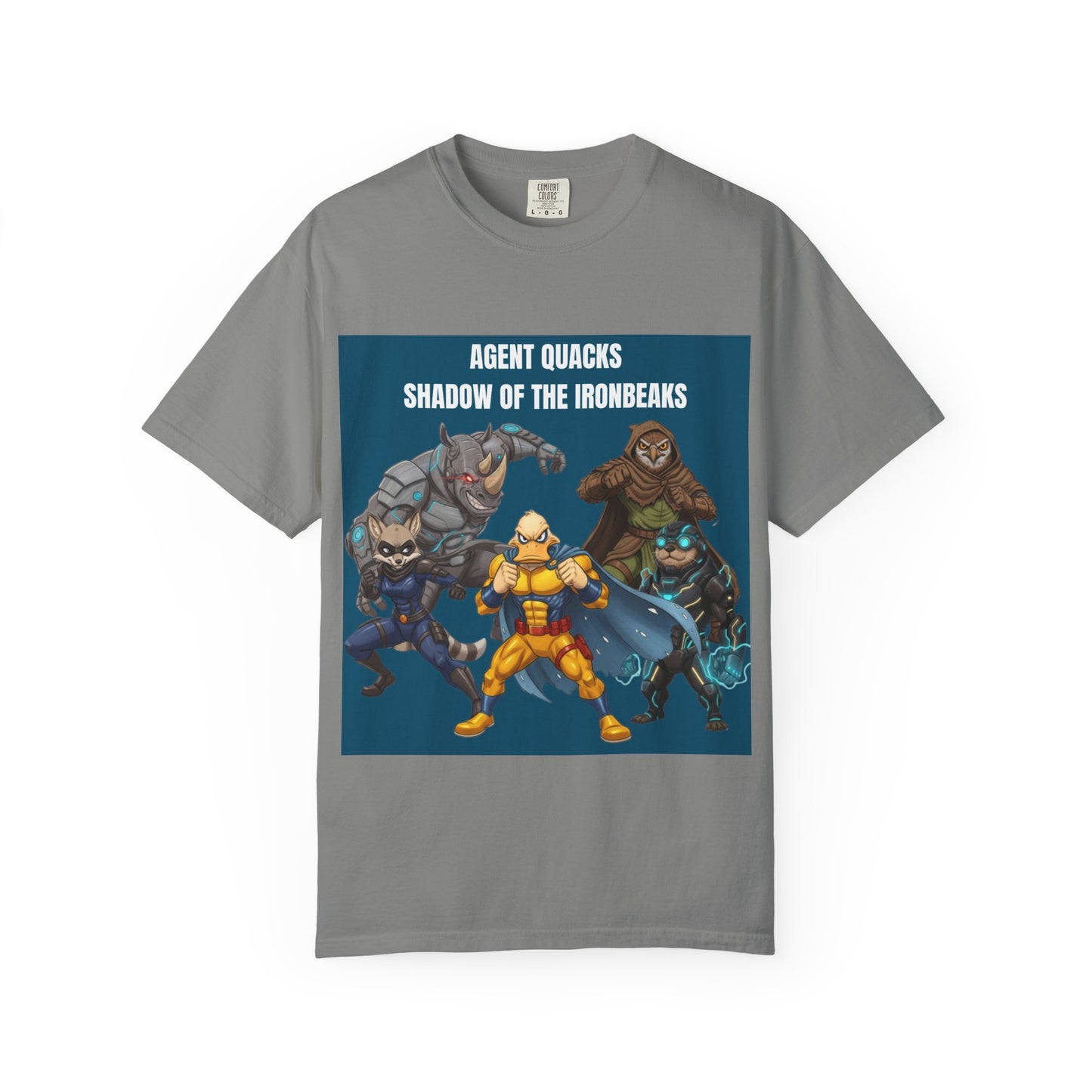 Agent Quacks – Shadow of the Iron Beaks | Unisex Garment-Dyed T-Shirt
