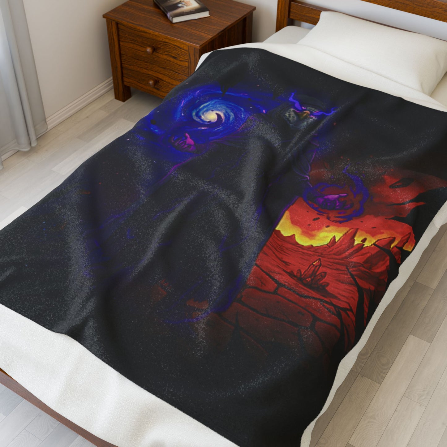 Halloween Agent Quacks Series Velveteen Plush Blanket - Wizard Talon Design