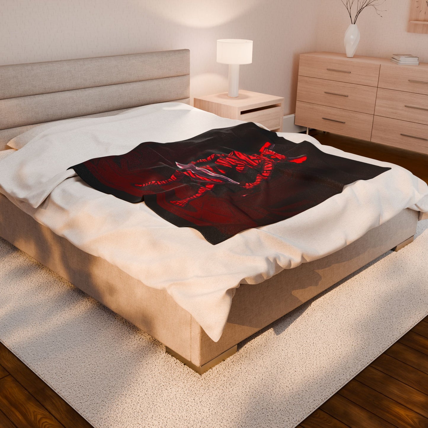 Halloween Agent Quacks Series Velveteen Plush Blanket - Mummy Dr Murn Design