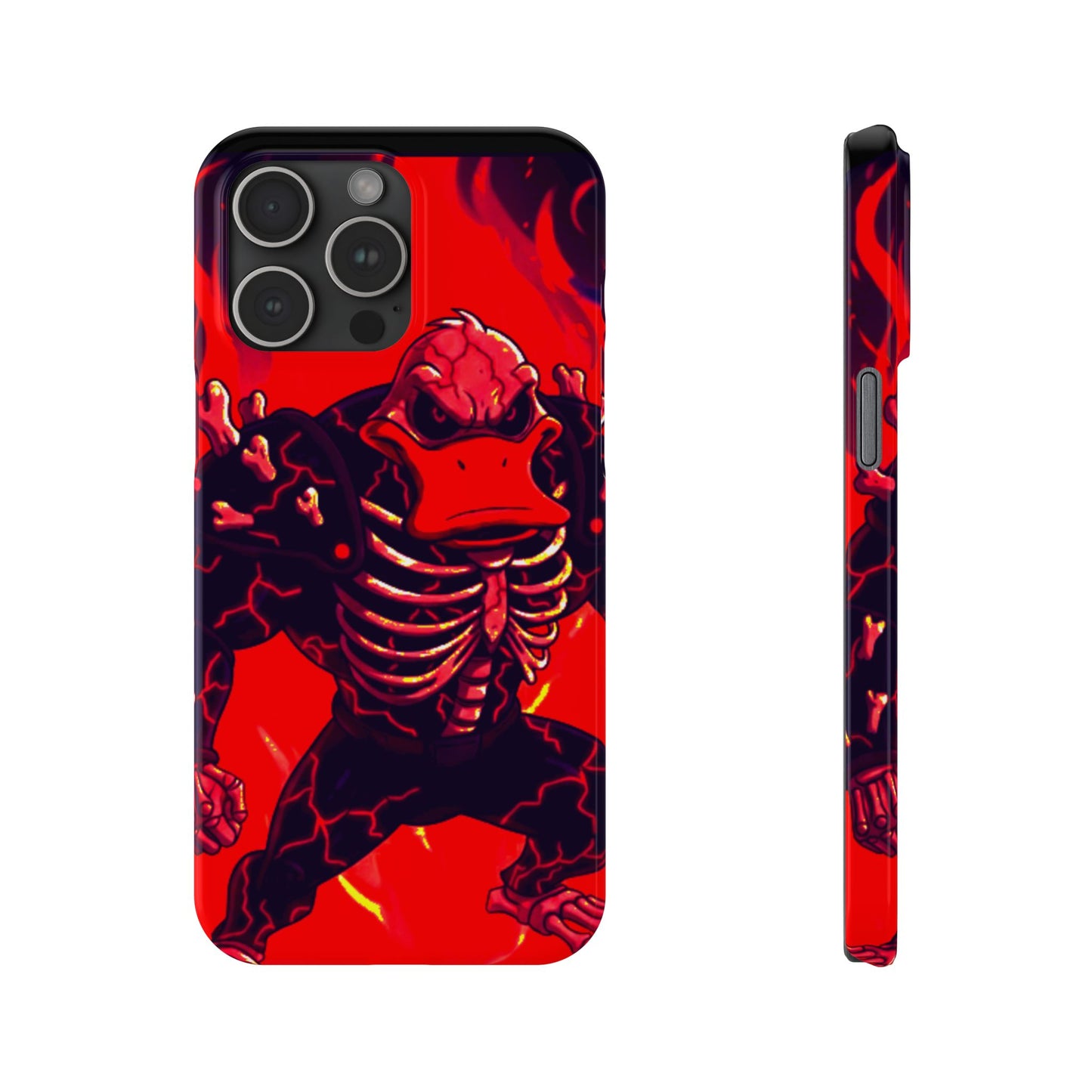 Halloween Agent Quacks Series Slim Phone Cases - Skeleton Quacks Design