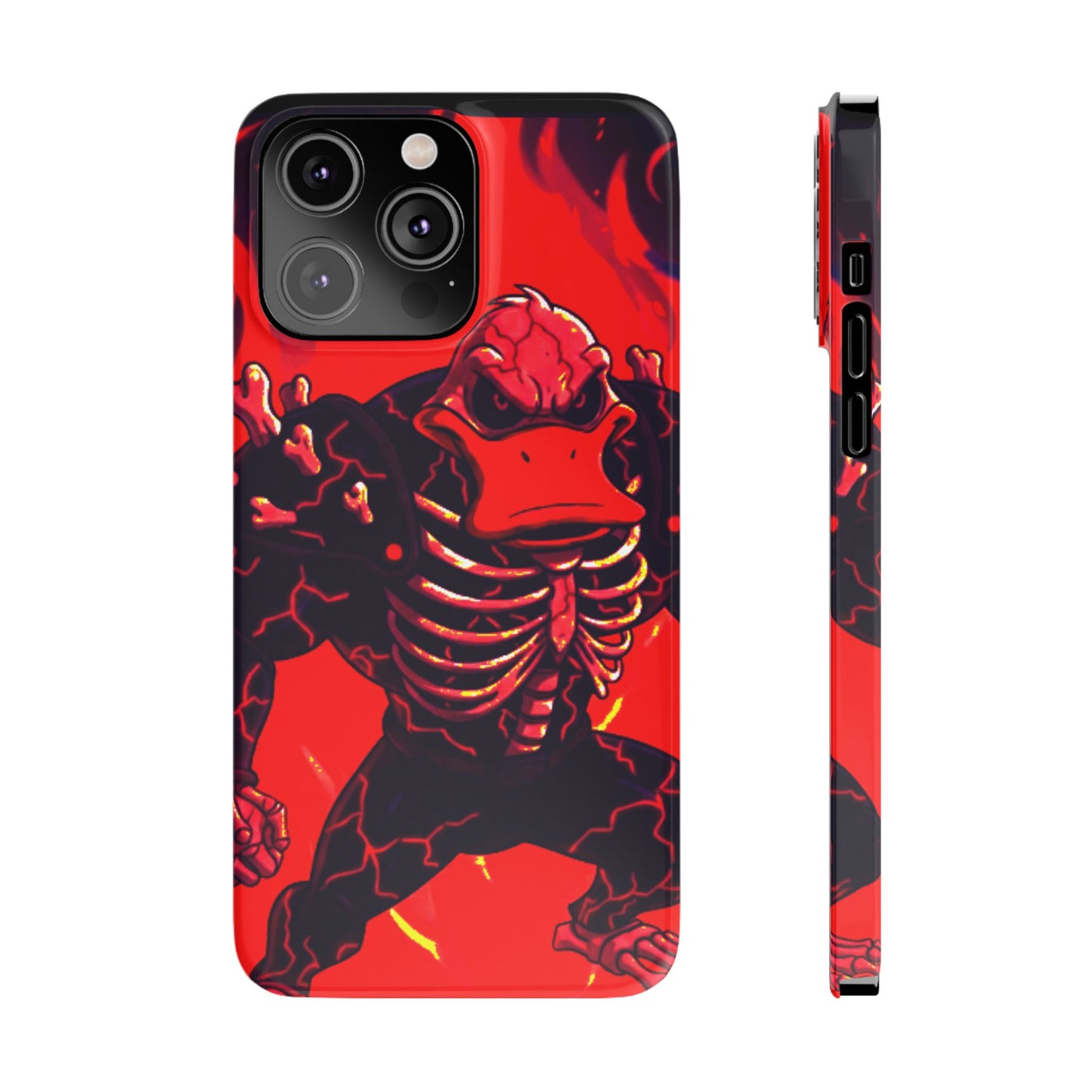 Halloween Agent Quacks Series Slim Phone Cases - Skeleton Quacks Design