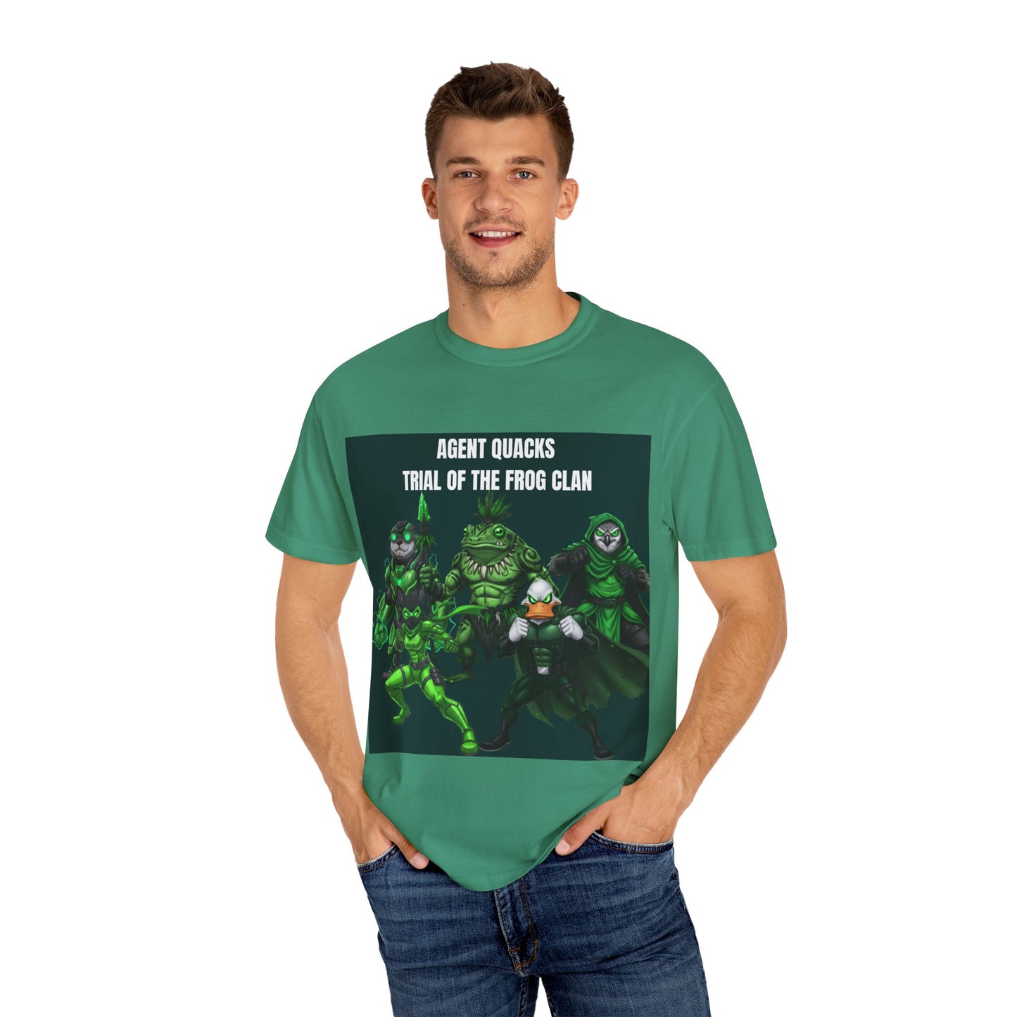 Agent Quacks – The Trial of the Frog Clan | Unisex Garment-Dyed T-Shirt