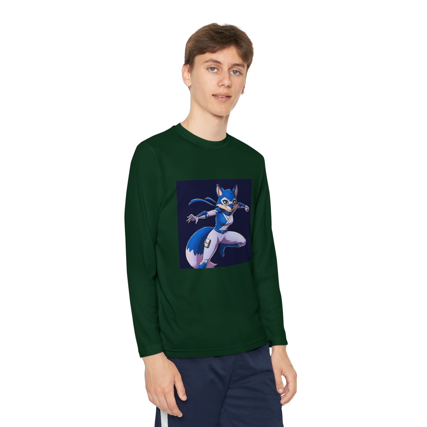 Agent Quacks Series Youth Long Sleeve Competitor Tee - Vixx Design