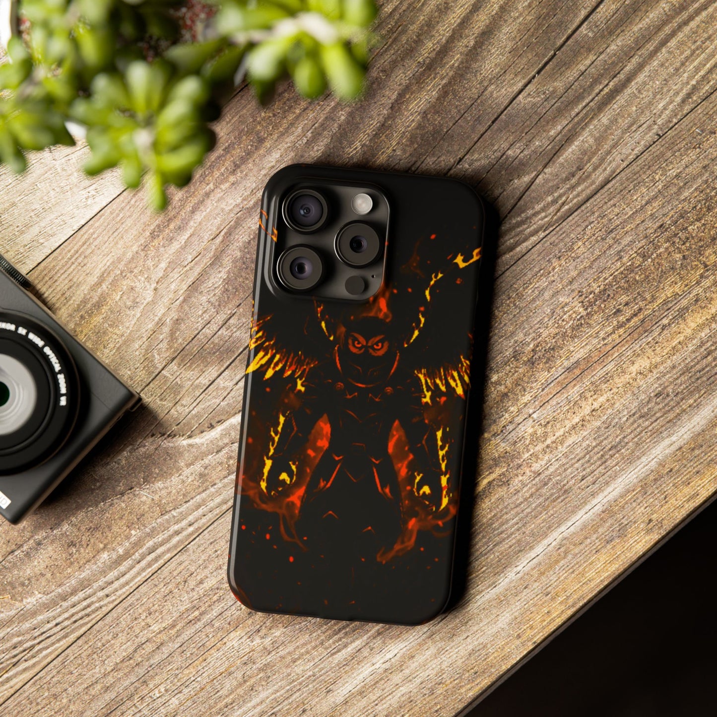 Halloween Agent Quacks Series Slim Phone Cases - Fiery General Onyx Design