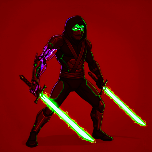Xavier Ninja Suit Character Art