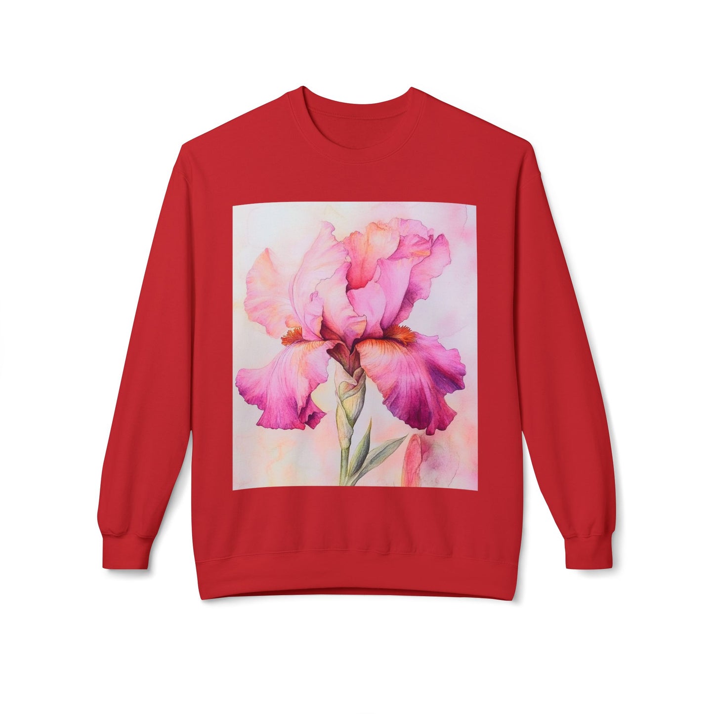 Floral Print Crewneck Sweatshirt, Cozy Sweatshirt, Spring Fashion, Gift for Her, Casual Outfit, Comfortable Fleece