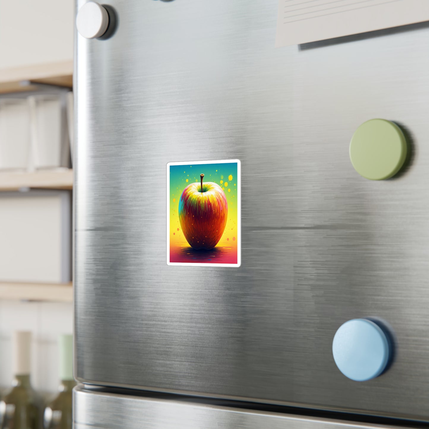 Vibrant Apple Kiss-Cut Vinyl Decals