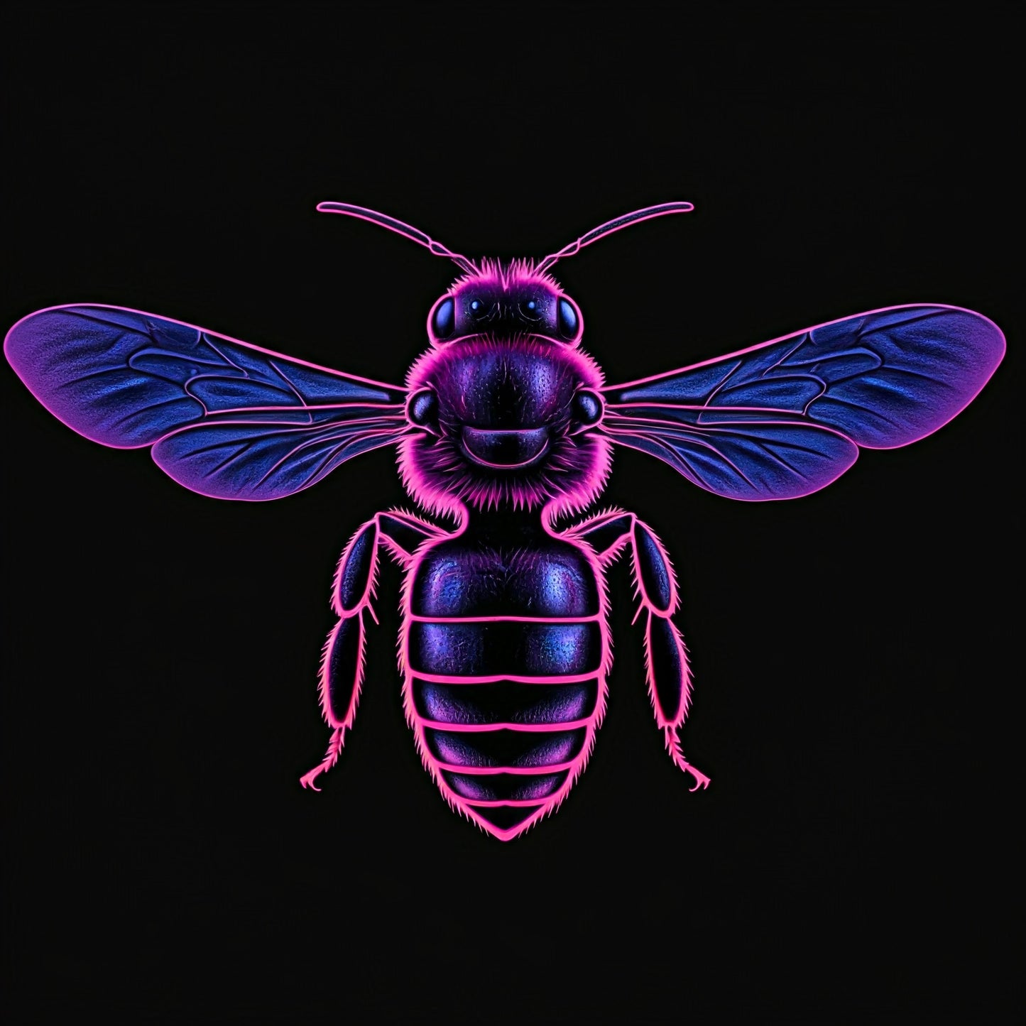 Neon Honeybee Artwork