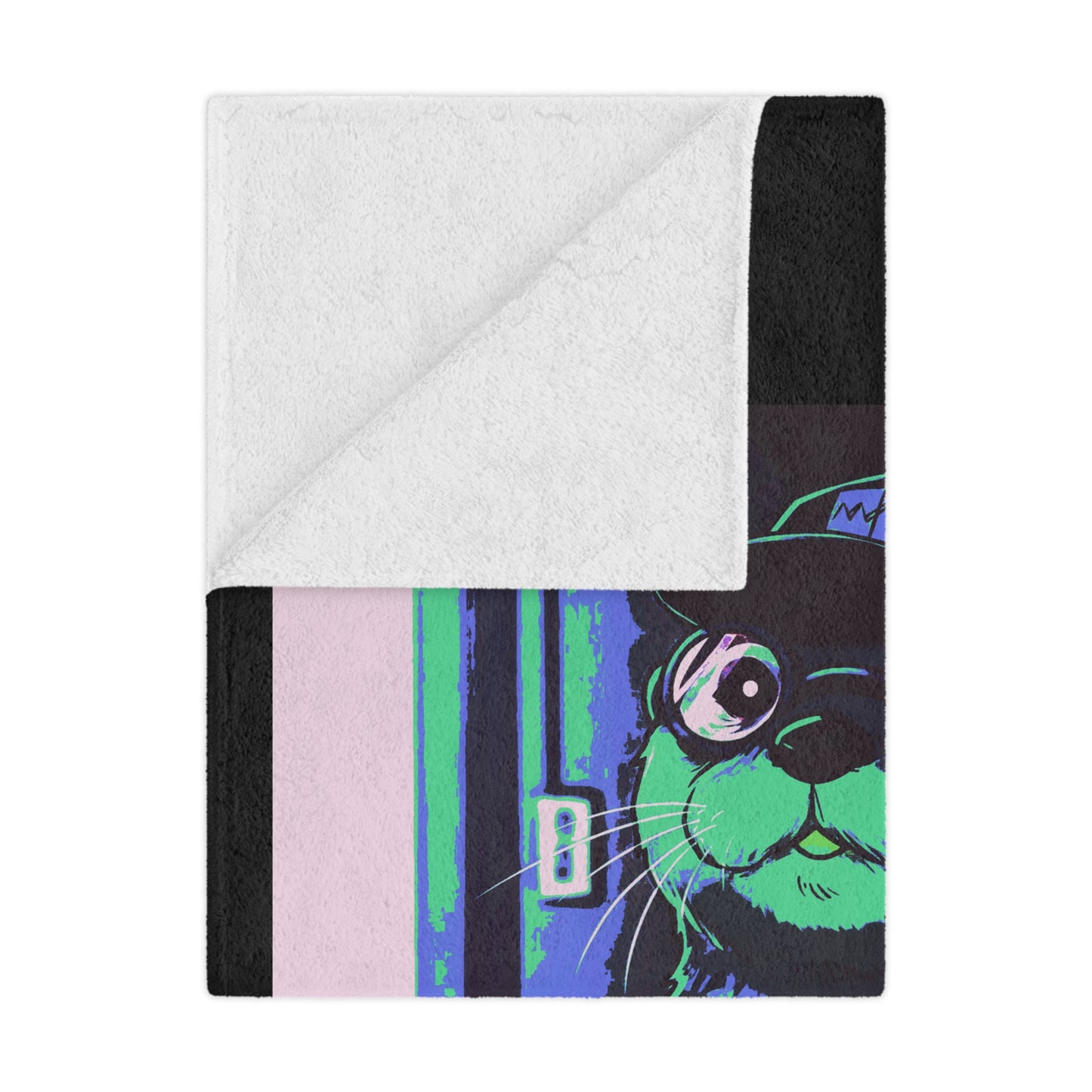 Agent Quacks Series Minky Blanket - Gearshift Design