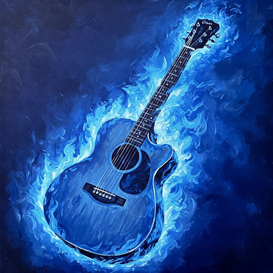 Flaming Guitar Bundle pack of 12