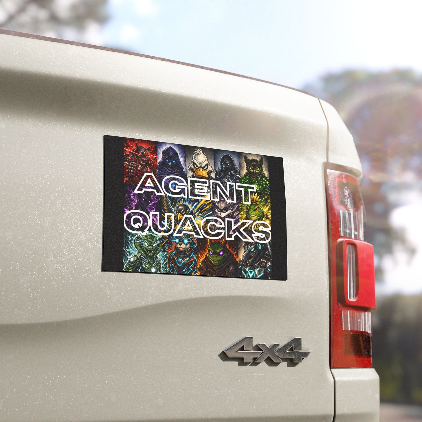 Agent Quacks Car Magnet – Vol 1 Character Collage