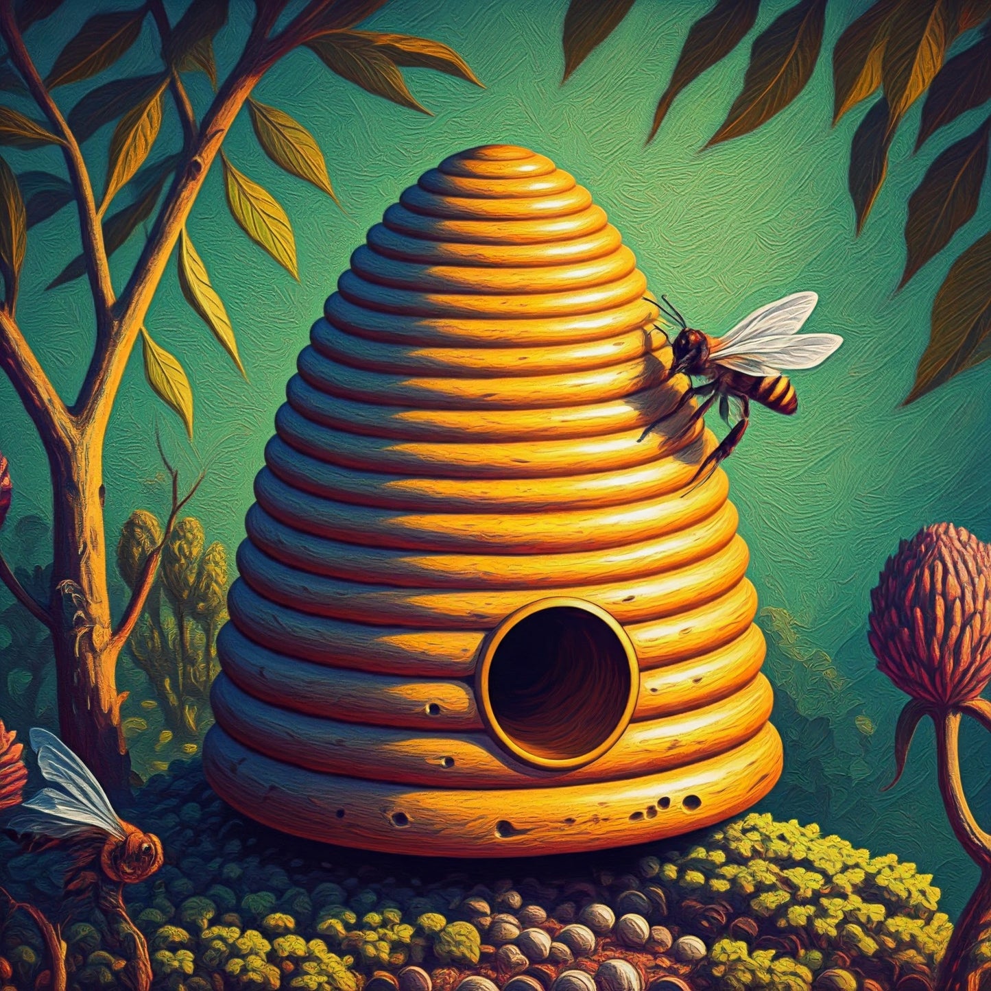 Nature Beehive painting