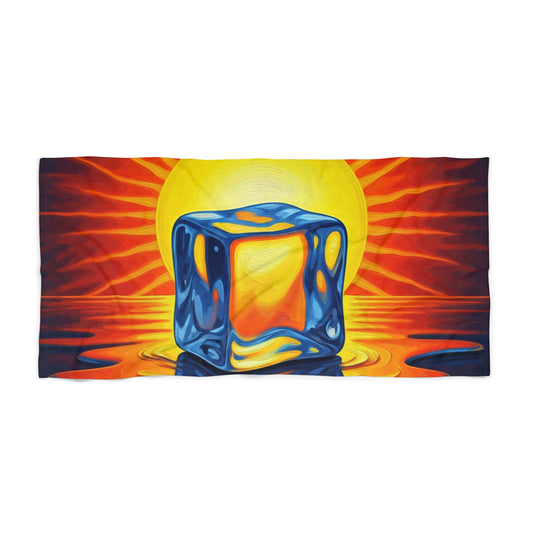 Melting Ice Beach Towel