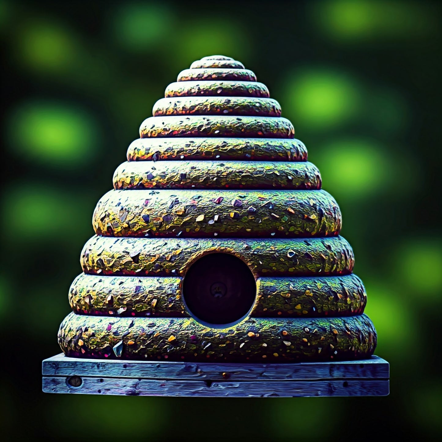 Green Beehive Art