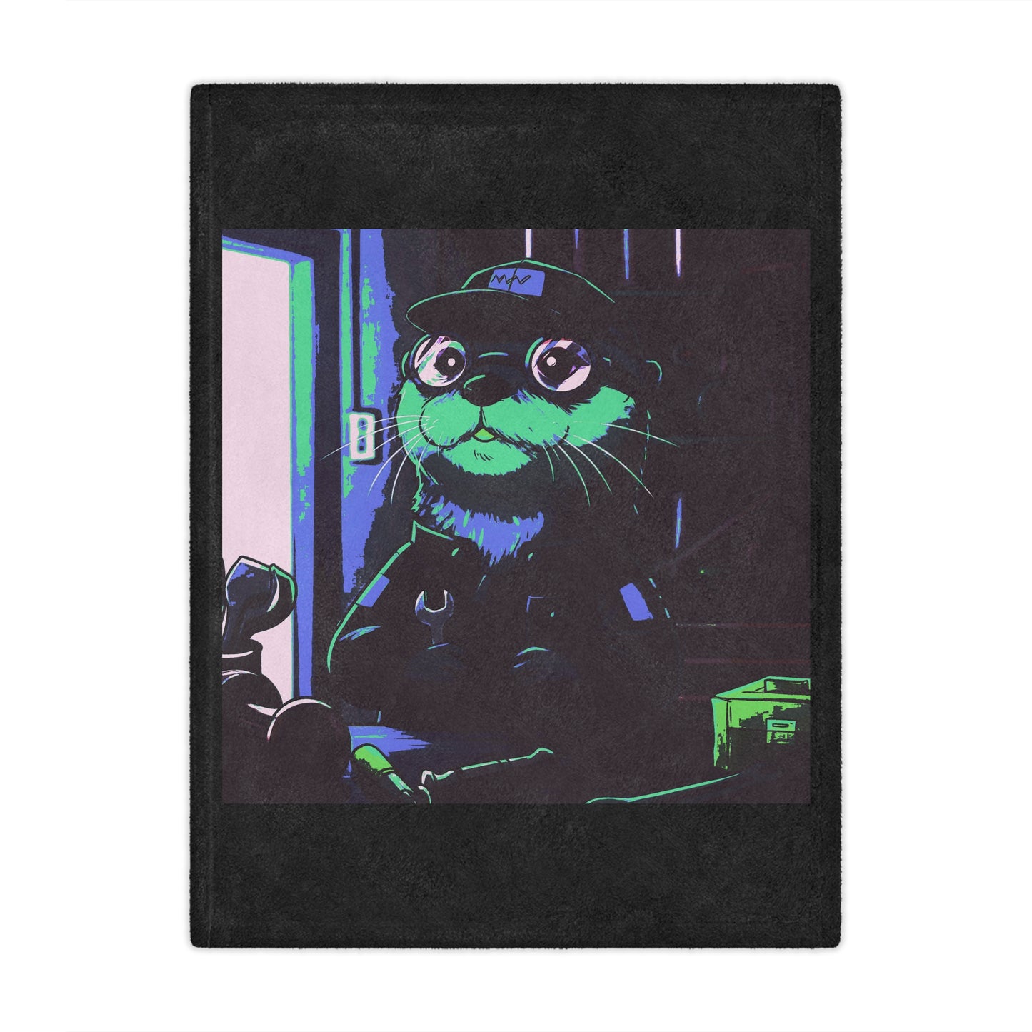 Agent Quacks Series Minky Blanket - Gearshift Design
