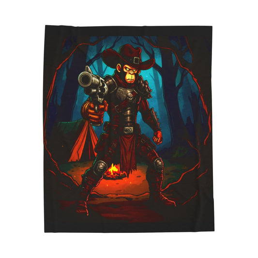 Halloween Agent Quacks Series Velveteen Plush Blanket - Monster Hunter Xavier Design