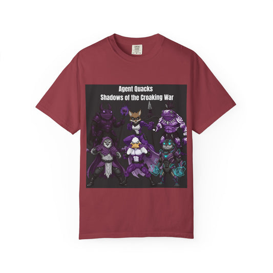 Agent Quacks – Shadows of the Croaking War | Unisex Garment-Dyed T-Shirt