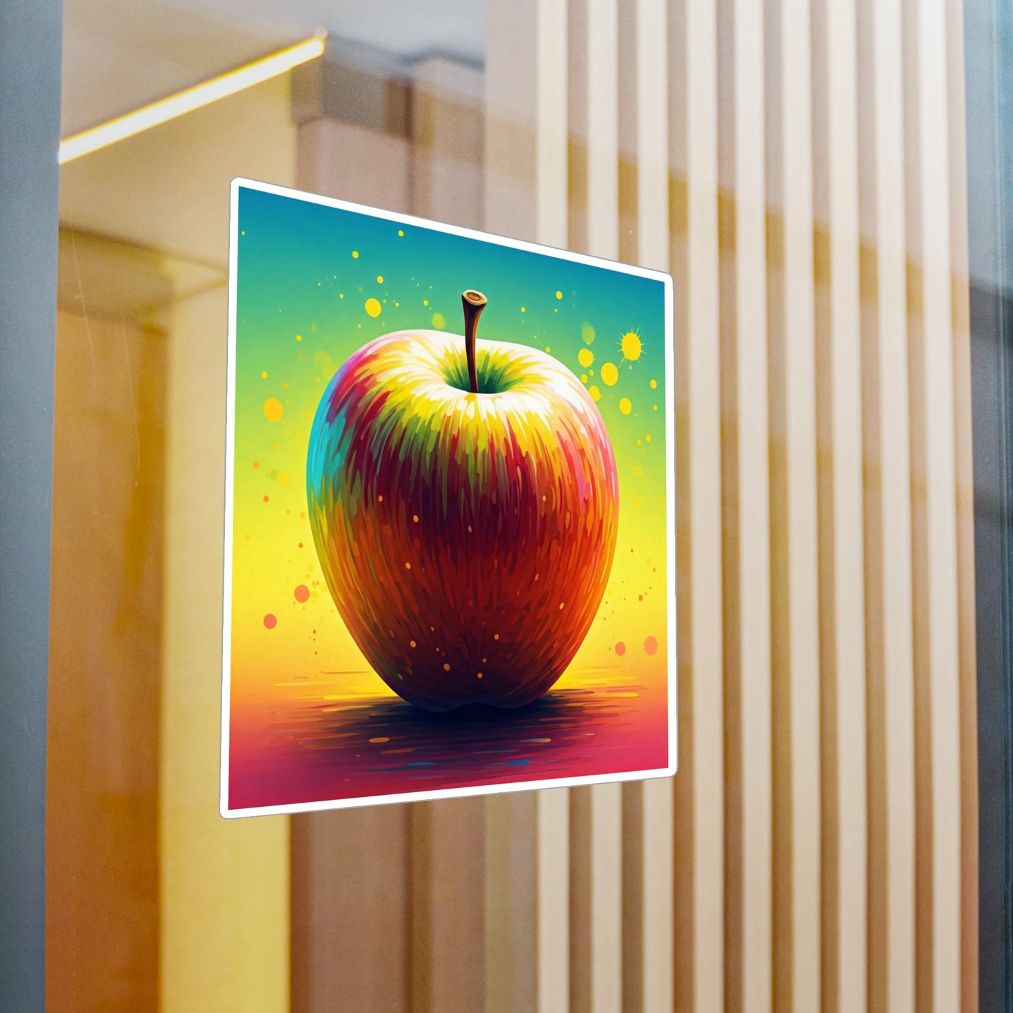Vibrant Apple Kiss-Cut Vinyl Decals