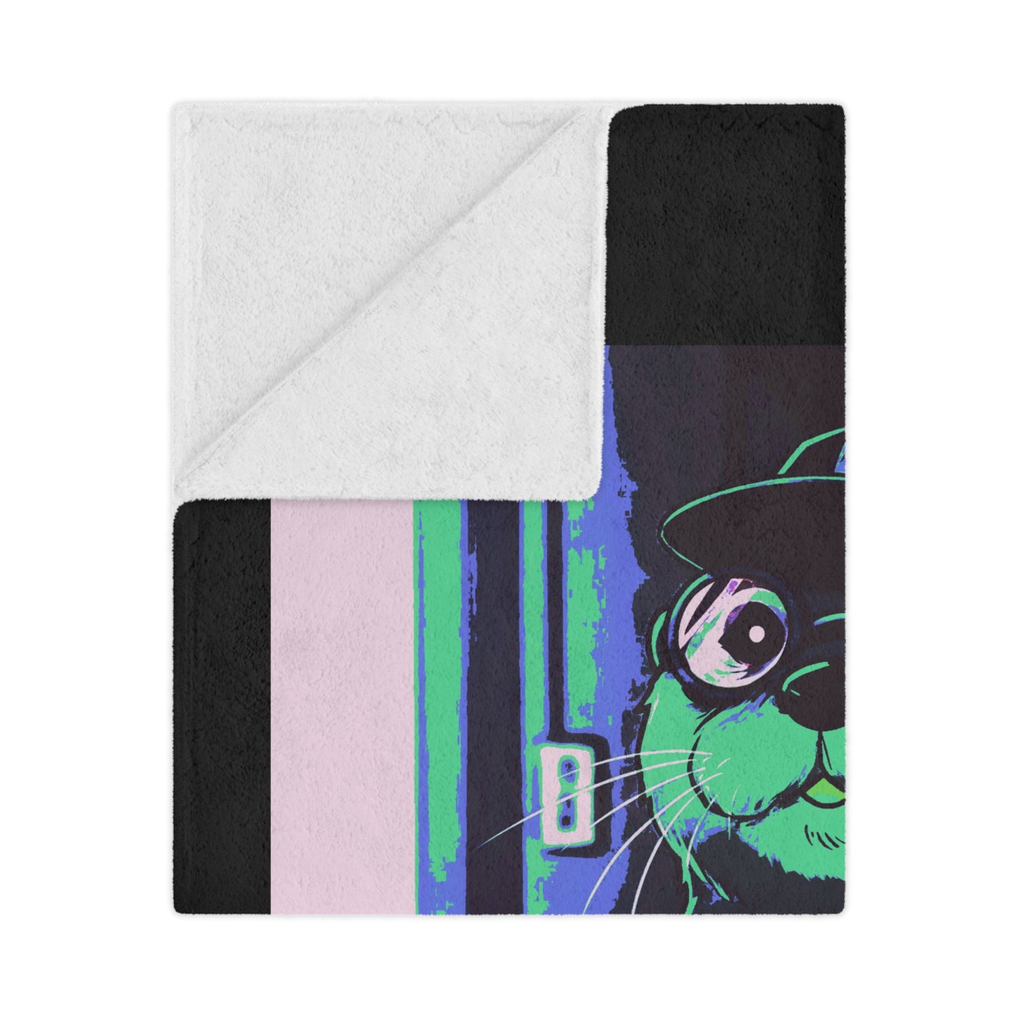Agent Quacks Series Minky Blanket - Gearshift Design