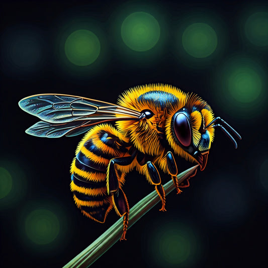 Vibrant Bee Art