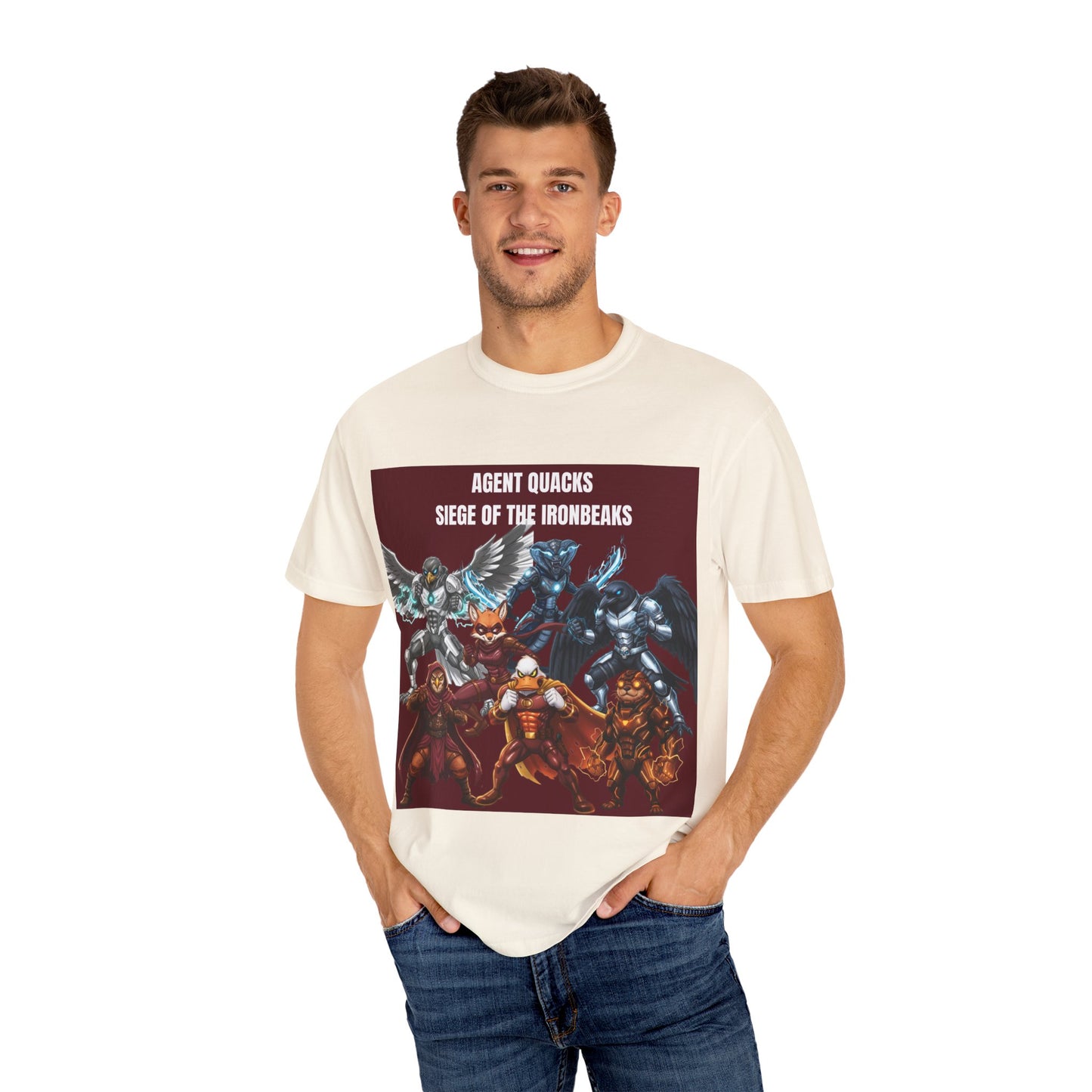 Agent Quacks – Siege of the Iron Beaks | Unisex Garment-Dyed T-Shirt
