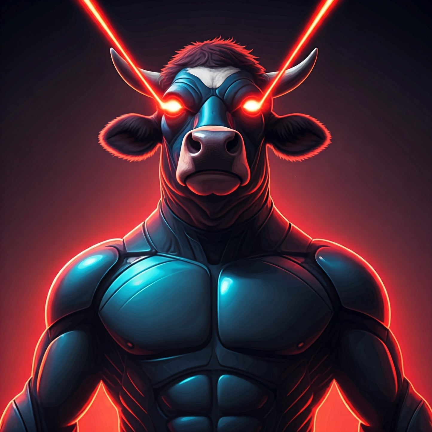 Superhero Cow Art Collection 7 Image Bundle