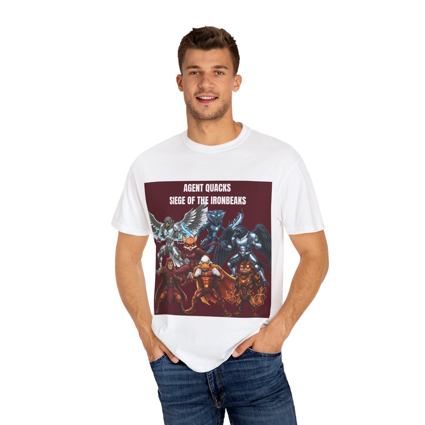 Agent Quacks – Siege of the Iron Beaks | Unisex Garment-Dyed T-Shirt